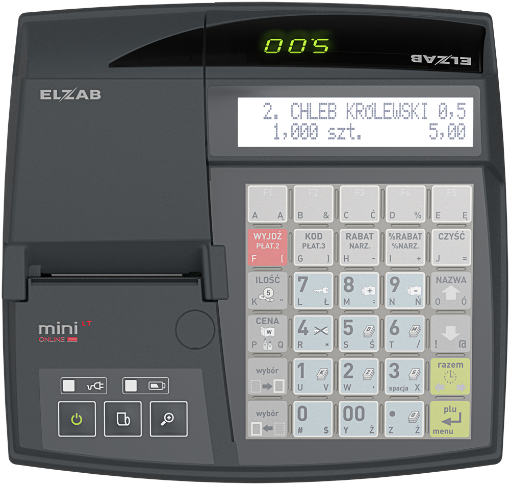 Kasa Fiskalna - Elzab Mini LT Online BT/ WiFi - obrazek 5